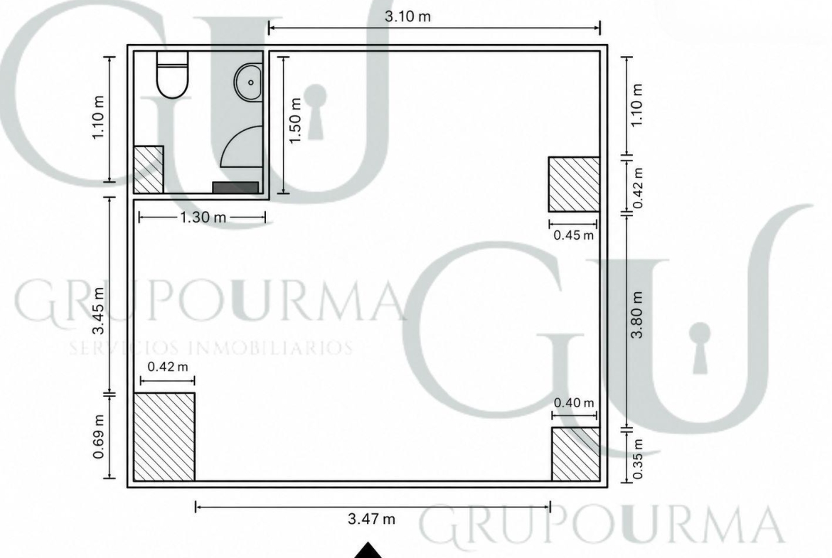 Local comercial en alquiler 26 m²